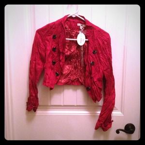 YA Brand Cropped Red Jacket