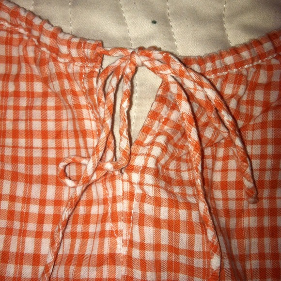 Orange and white tank top - Picture 2 of 3