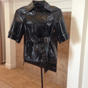 VINTAGE PATENT LEATHER JACKET. NWOT