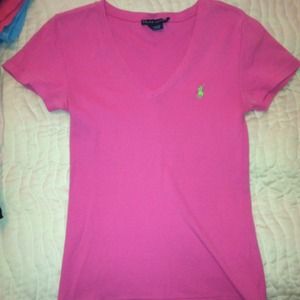 Pink V-neck
