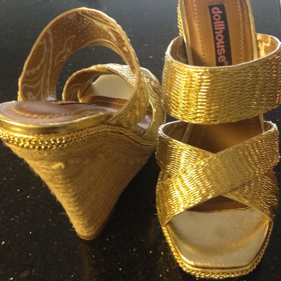 Gold Platform Wedges