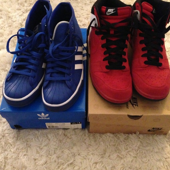 *SOLD** Nike Dunk and Adidas shell combo size 11.5