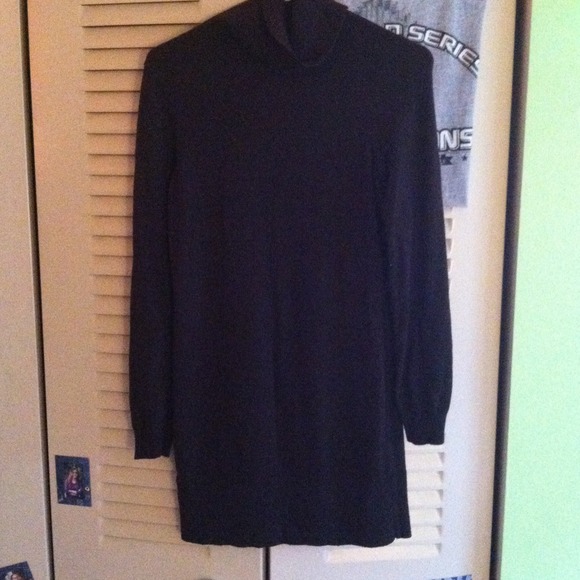 Dark Brown Sweater Dress