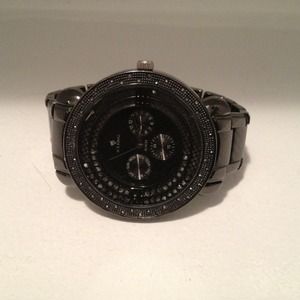 All Black Ice King Watch