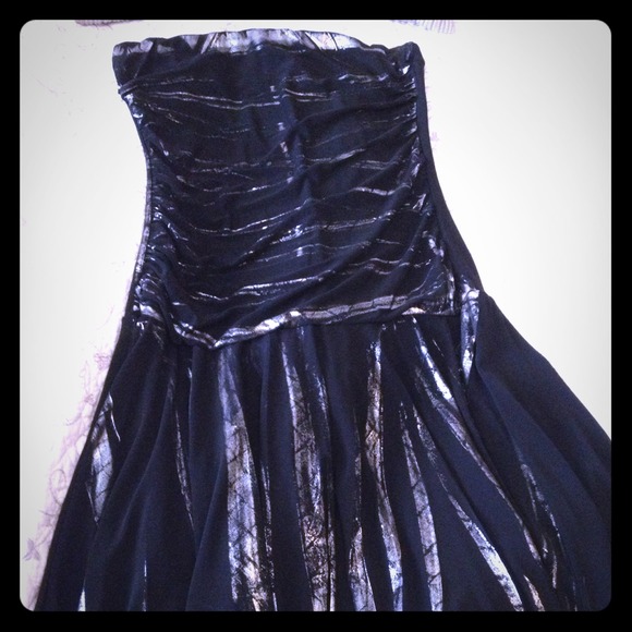 Strapless cocktail dress