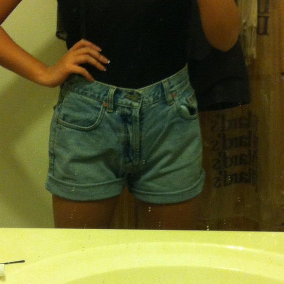 SOLD!!! Calvin Klein High Waisted Shorts - Picture 2 of 4