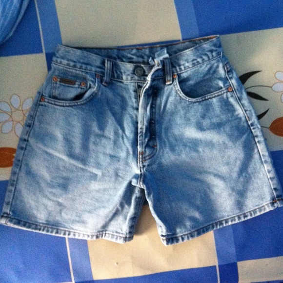 SOLD!!! Calvin Klein High Waisted Shorts - Picture 3 of 4