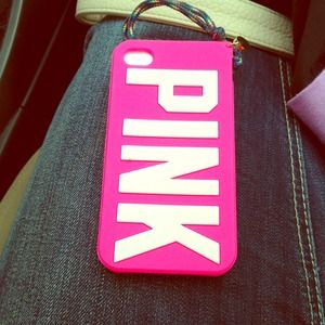 Pink iPhone 4/4s glow in the dark case