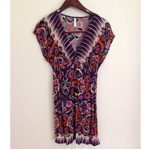 SOLD Colorful print Dress/bathing suit cover