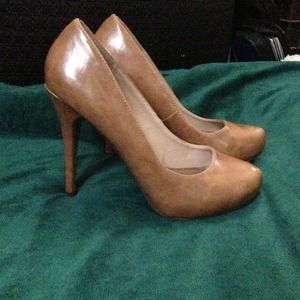 Tan pumps