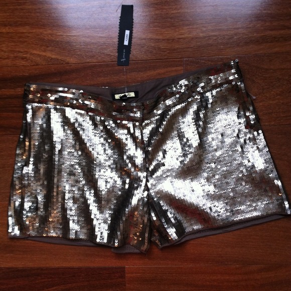 Other - Sequins gold/pewter shorts.