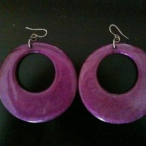 Funky purple earrings!