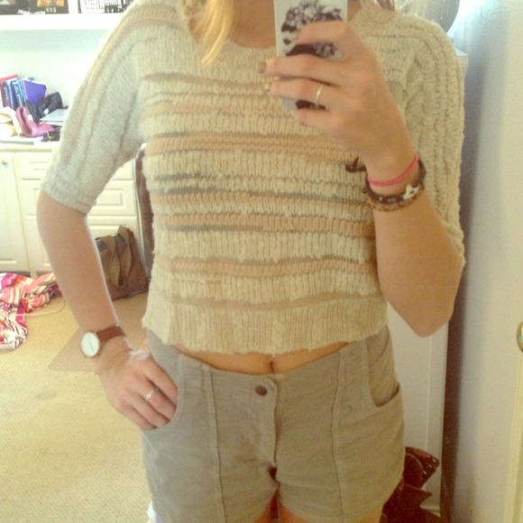 Crop Striped Sweater