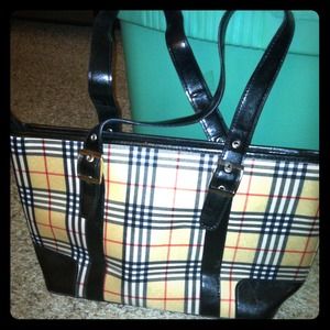 Plaid handbag