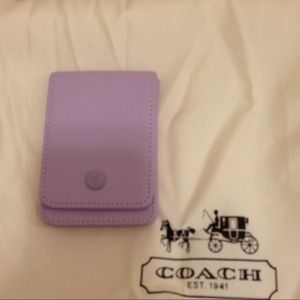 Coach business card holder