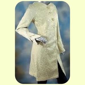 Tulle Brand lined ivory trench from ANTHROPOLOGIE