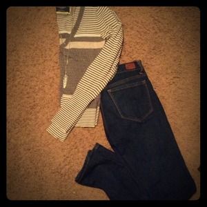 American Eagle stripped cardi