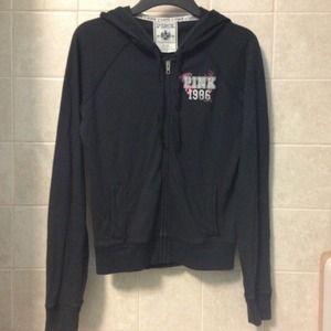 Victoria Secret PINK Zip Up Hoodie- Small