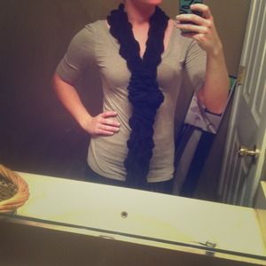 Charlotte Russe top and scarf bundle