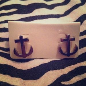 Anchor earrings nautical