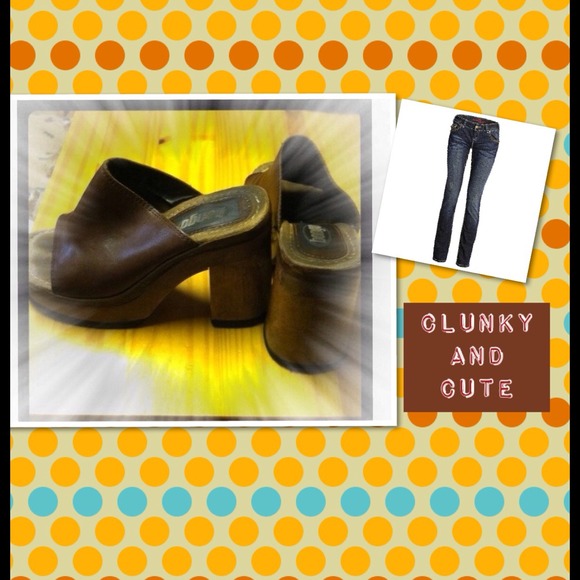 ❌ SOLD ❌ Bongo wooden clogs size 7