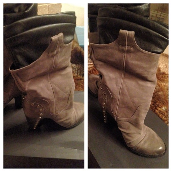 Grey Studded Boots (((SOLD))))
