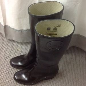 black grape hunter rain boots