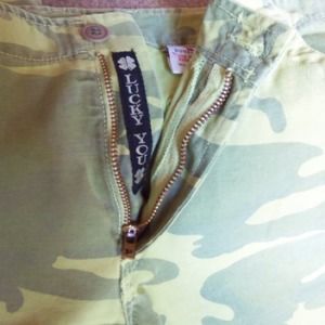 Lucky Brand camo cropped jeans