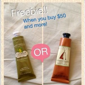 Get a FREE travel size Crabtree & Evelyn handcream
