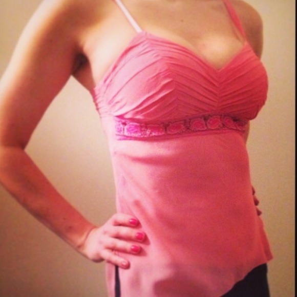 Pink bebe top - Picture 2 of 3