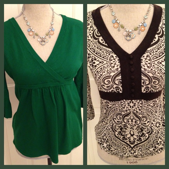TWO quarter sleeve tops