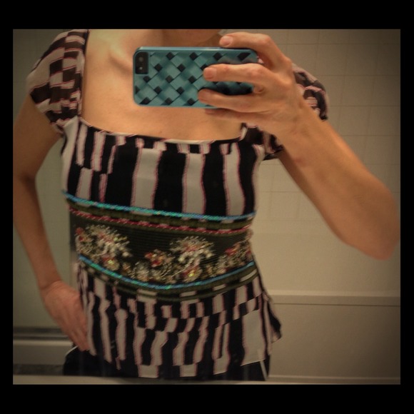 DVF beaded top
