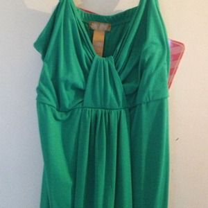 Green maxi dress