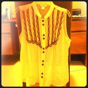 Sheer Sleeveless Cache Top!