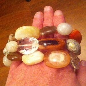 Orange, Brown, Beige New York and Company bracelet