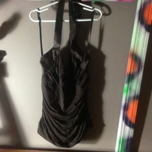 BEBE corset style halter