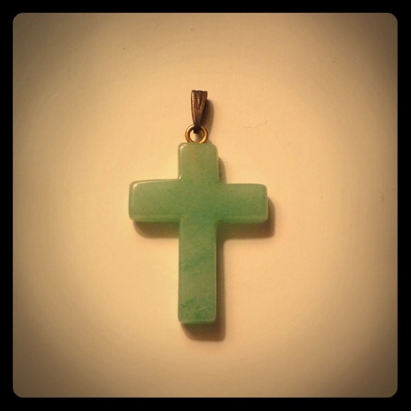 RESERVED for @pdidit {Jade Cross Pendant}
