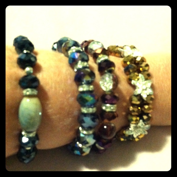 Sparkly bracelets