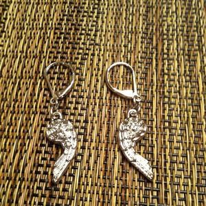 Angel wing earrings!