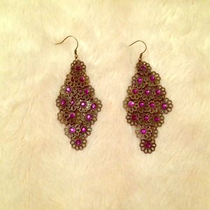 Antique chandelier earrings