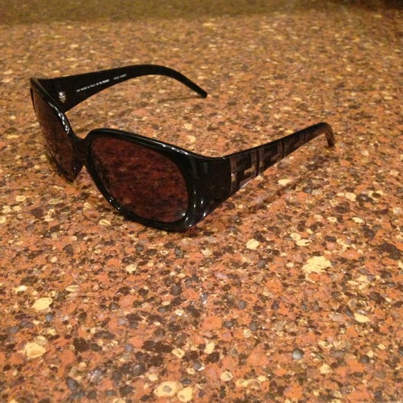 Black Fendi sunglasses with case