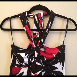 WHBM maxi halter dress