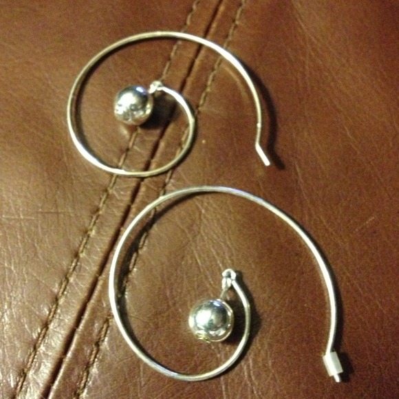 Silver ear rings!