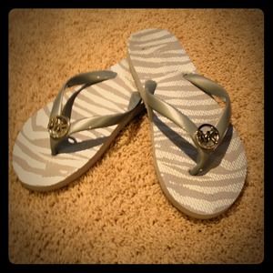 🔅SOLD🔅-Bundled with Toms M Kors zebra flip flops