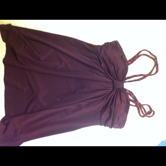 Purple braided top