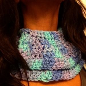 hand crochet scarf my mom made this for me:)