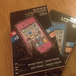 Bundle Life proof Iphone4-4s cases for.  Pink