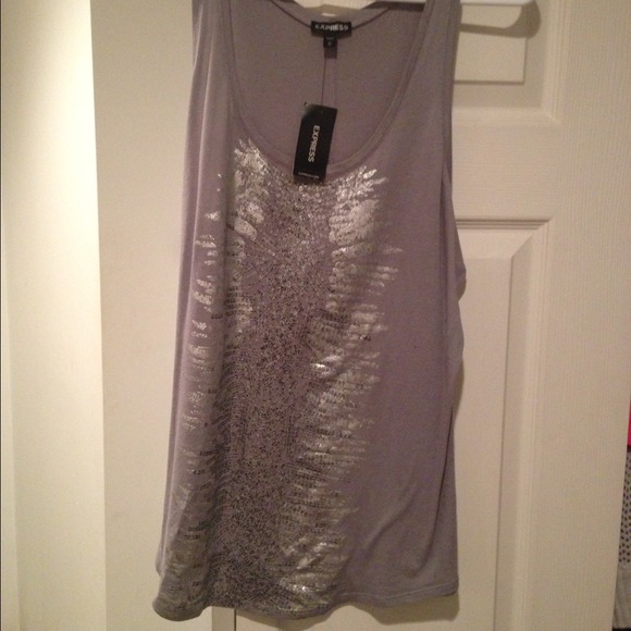 Gray/silver tank