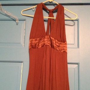 ❌Sold❌Chocolate brown halter-esque top!