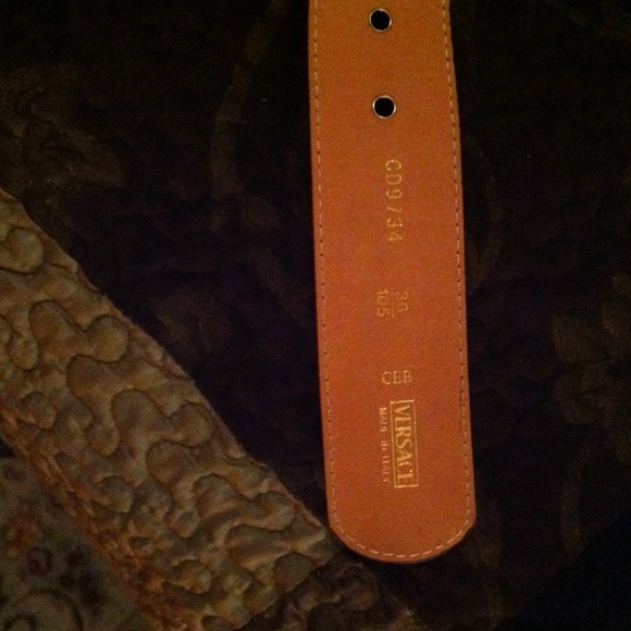 Red Versace belt